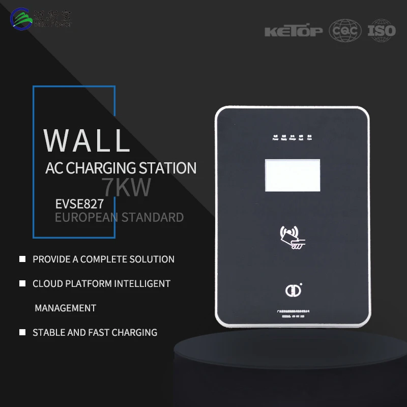 New Energy fast AC electric car station payment system home ev charger 22kw