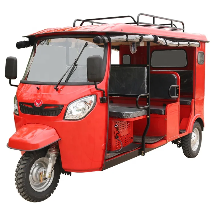 2024 China Cheap Price Sale Tuk Tuk Gasoline Passenger Tricycle Adult Passenger Three Wheel