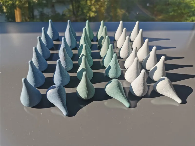 Деревянные игрушки Монтессори из Букового дерева грибы капли головоломки радужные деревянные блоки мандала с деталями