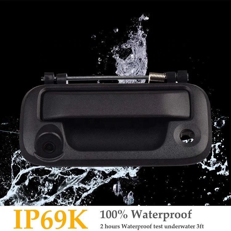 Wide View Angle Night Vision Tailgate Handle Rear View Reverse Backup Camera use for Ford F150/F250/F350/F450/F550