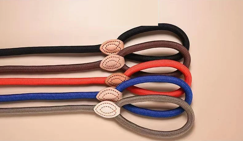 designer dog harness and leash set nylon rope dog leash collar chain set luxury strong dog leash collar