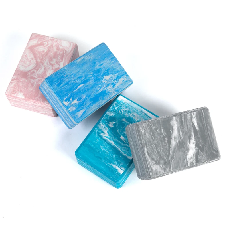 Body Building EVA Double Color Marble Large Yoga Foam Blocks