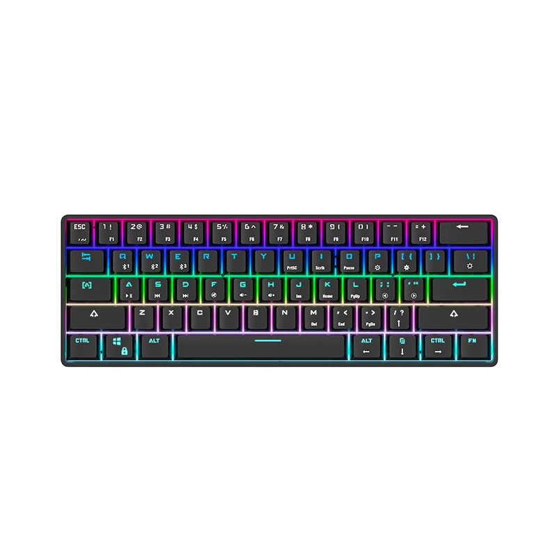 Promotional Lower Price 104 Keys RGB Single Hand Mechanical Gaming Keyboard with high performance