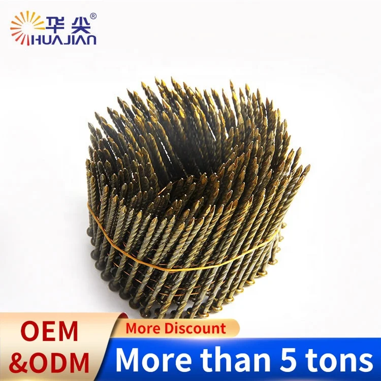 Best-selling good quality wire weld wooden pallet coil nail for pneumatic coil nailer