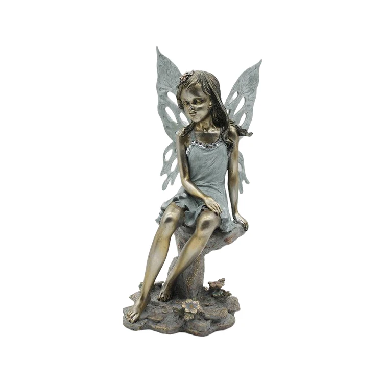 Decorative Statues of the Flower Child Lunlun Resin Creations Birthday Gifts Give Girls
