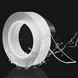 5m/16.5ft Nano Tape Reusable Washable Strong Wall Tape Removable Transparent Nano Adhesive Tape For Home and Office