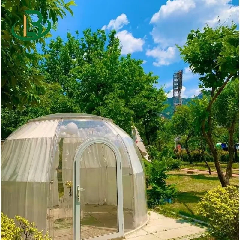 Modern Luxury PC Dome Tent House Green Design detachable dome star room for Outdoor Camping Party and Hotel Use