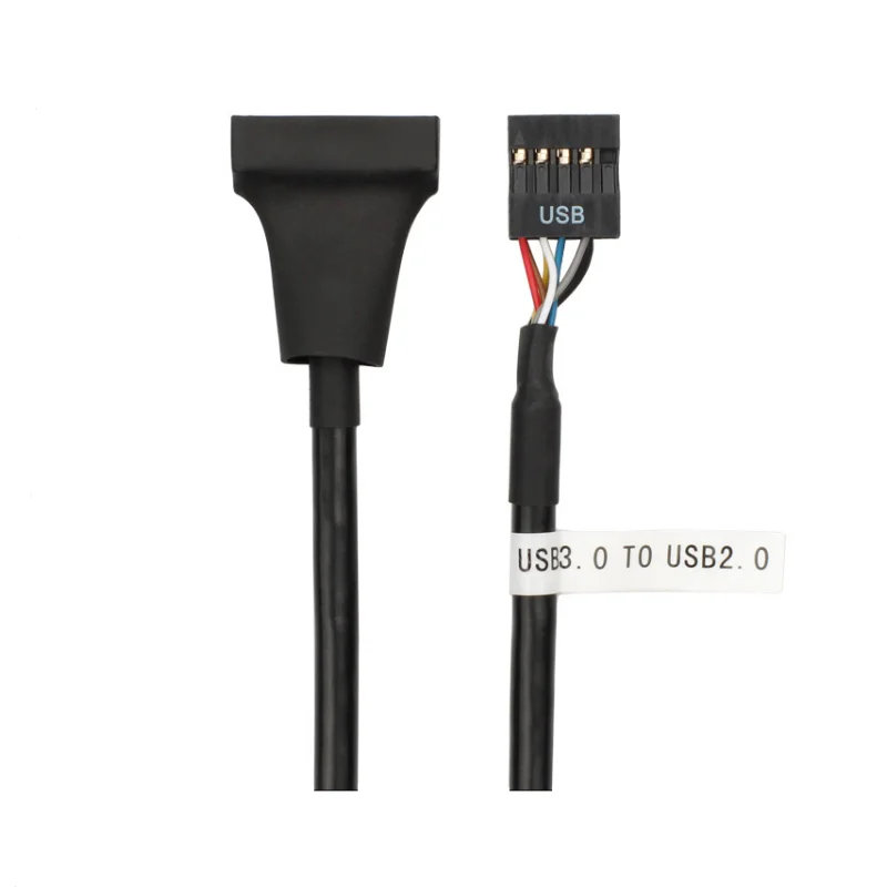 USB 3.0 Motherboard Header 19pin Male to USB 2.0 9pin Female Adapter Cable