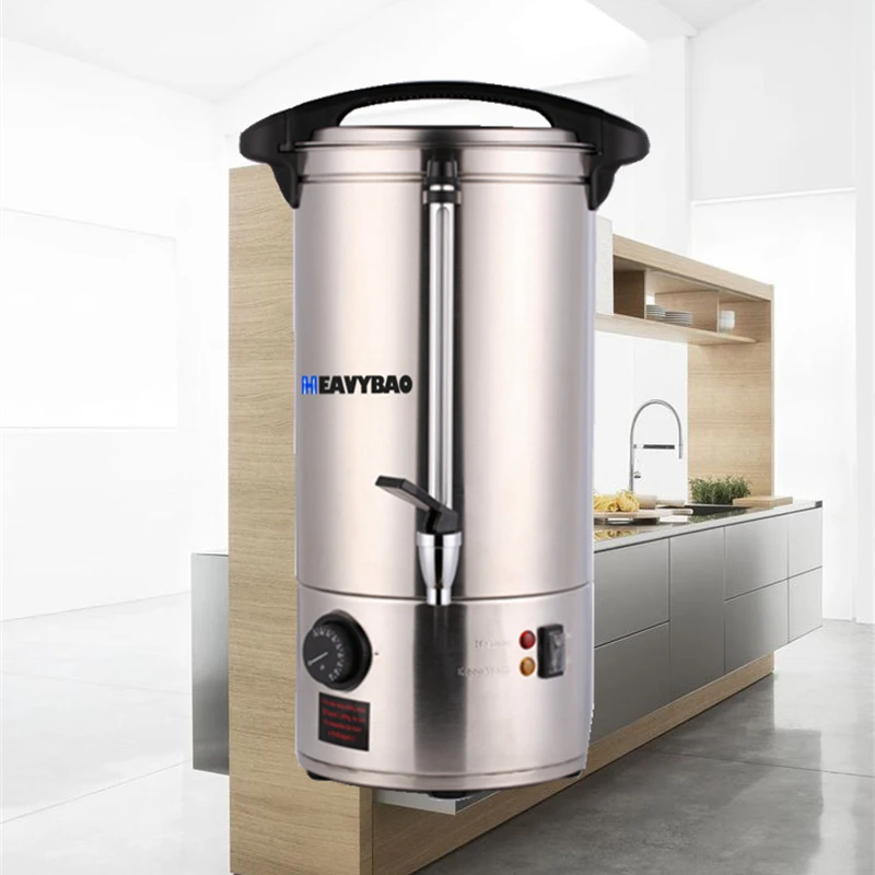 Heavybao Tabletop 25L Milk Warmer Hot Water Boiling Urn Hotel Restaurant Use Electric Hot Water Boiler Stainless Steel Bottom