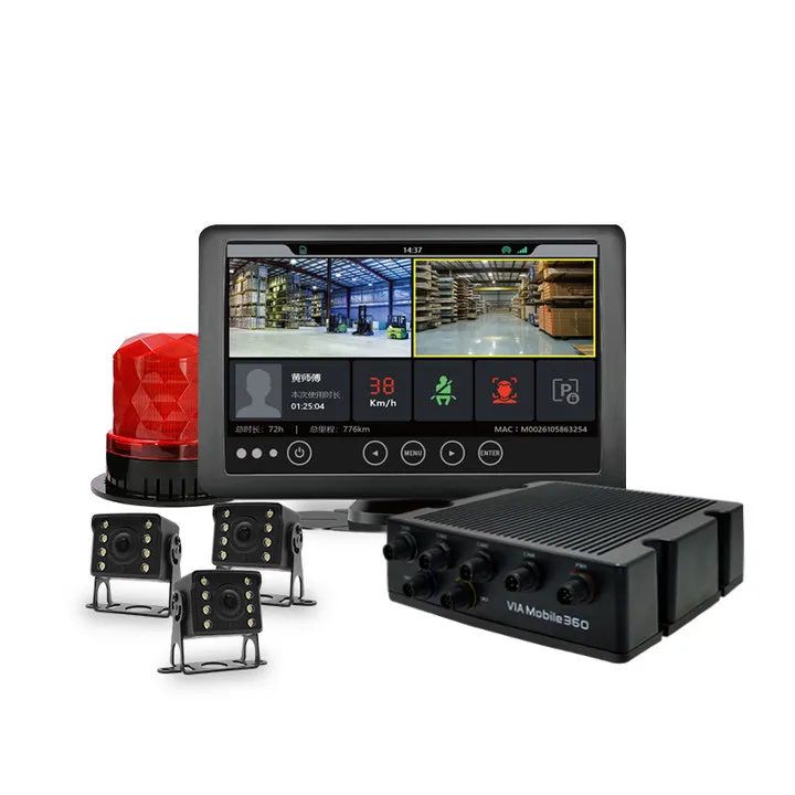 Factory large vehicle safety device pedestrian safety systems forklift ai collision avoidance system