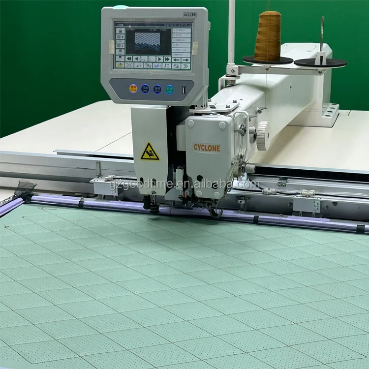 1300X900mm  Perforation Punching Automatic CNC Sewing Machine Programmable Template Pattern car upholstery Sewing Machine