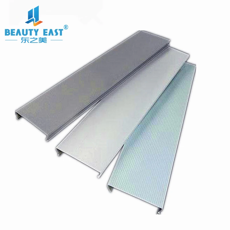 C100*0.5mm Beveled C shaped Closed Linear Aluminum Screen Ceiling