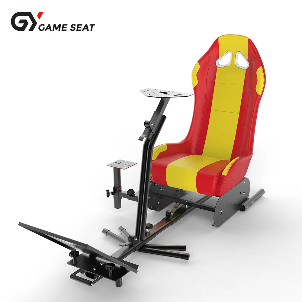 GY040 F1 race gaming foldable simulator racing seat cockpit for Logitech G25  G27 G29