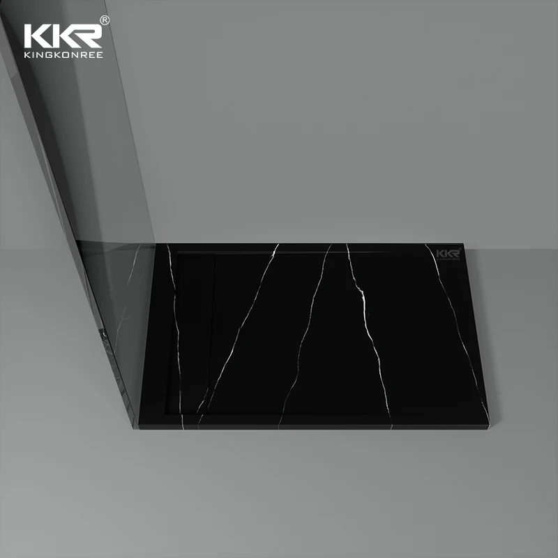 Custom solid surface shower base acrylic shower tray