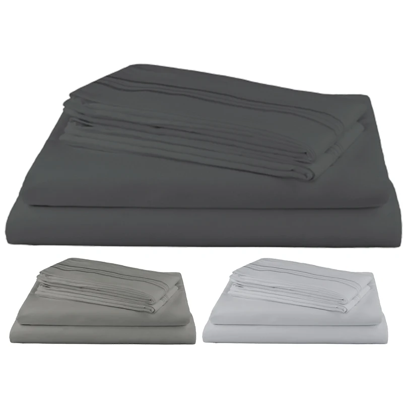 Hot Sale American Style Woven Bed Sheets Soft Sheet Set