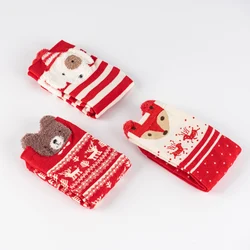 Provide OEM/ODM service anti-slip kids baby stripe christmas socks