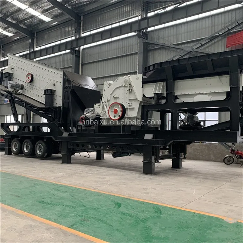 mining machinery 50-100tph basalt limestone aggregate impact crusher stone crushing plant