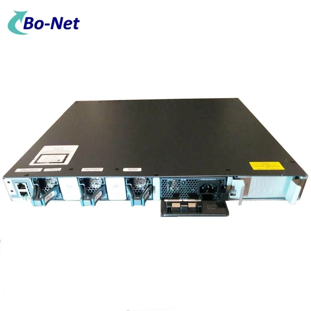 New WS-C3650-48PS-S 48x10/100/1000 Ethernet PoE+ Switch With 640WAC Power Supply