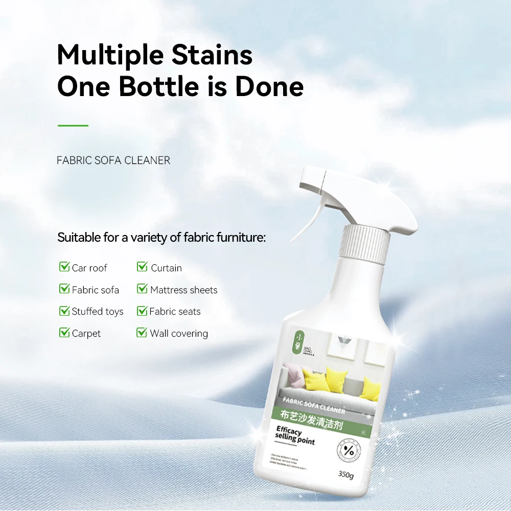 Eco-frendly эффективный очиститель для дивана спрей очистки жидкой ткани ковер занавес