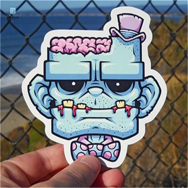 Company Design Cartoon Custom Waterproof Printing Die Cut Adhesive Vinyl PVC Stickers