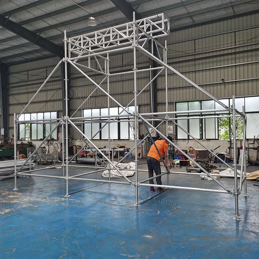 quickly Dismountable Build stable structures mobile construction scaffolding  workbench aluminum layer speaker truss