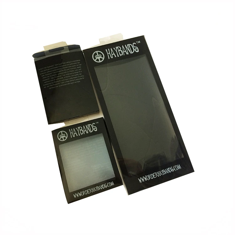 china supplier hot sale clear phone cases PVC plastic box,electronics foldable clear box with hanger