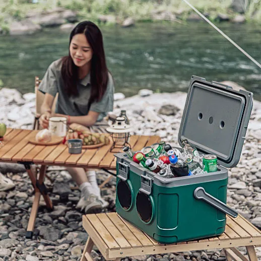 21L Bluetooth Speaker Cooler Bag Box with Thermal Insulation for Beachside Tunes and Refreshments