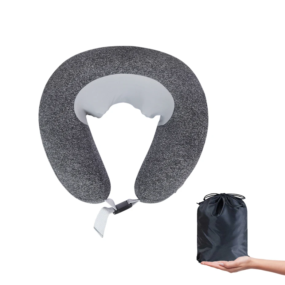 Divtop тепла подушка для шеи массажер, 2 в 1 отопления шейного электронный U форма путешествия отдыха шиацу массажная подушка для шеи