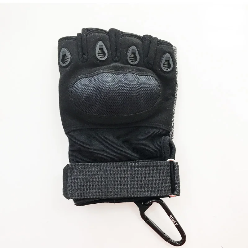 Hard Knuckle Fingerless Half Finger Climbing Outdoor Sport Workout Hunting Gloves