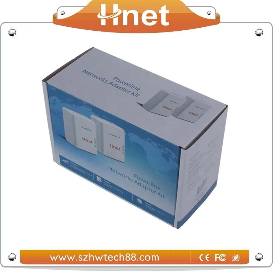 Best 500Mbps Powerline adapter Kit outlet Wired Ethernet Bridge PLC with socket