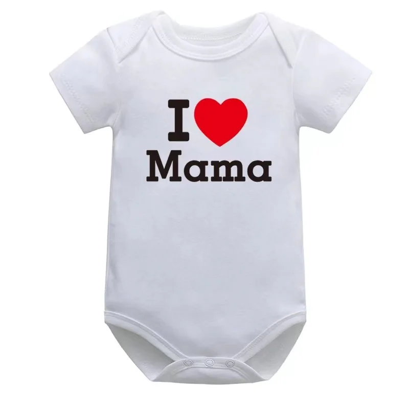 Boys Girls Letter Print Short Sleeves Romper Baby Clothes Bodysuit for Newborn Infant Jumpsuit  Toddler Onesies 0 to 12 Months