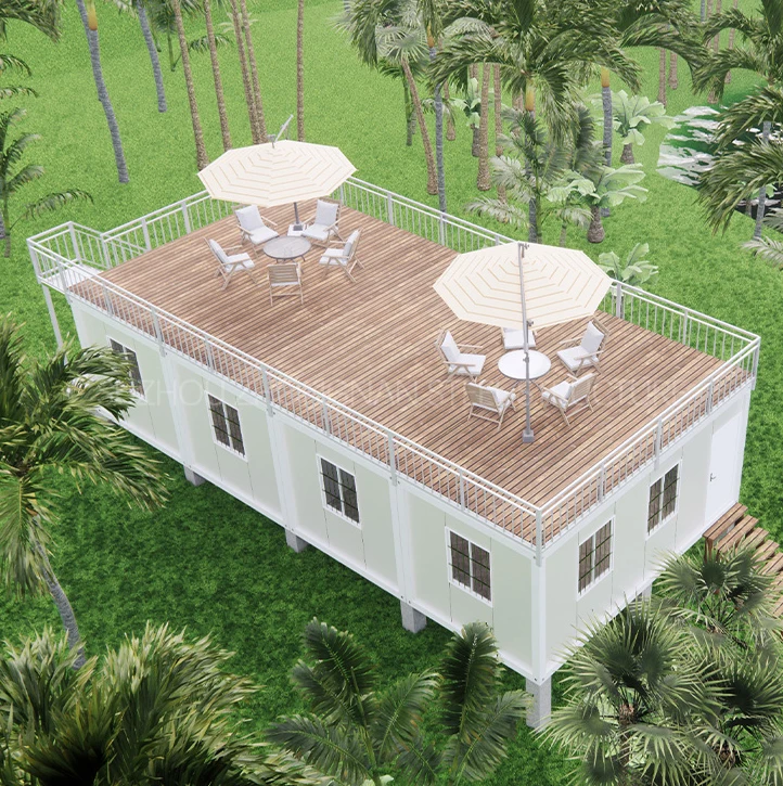 Современный сборный дешевый быстросъемный контейнер из пенополистирола для транспортировки грузового мобильного дома в Доминиканской Республики