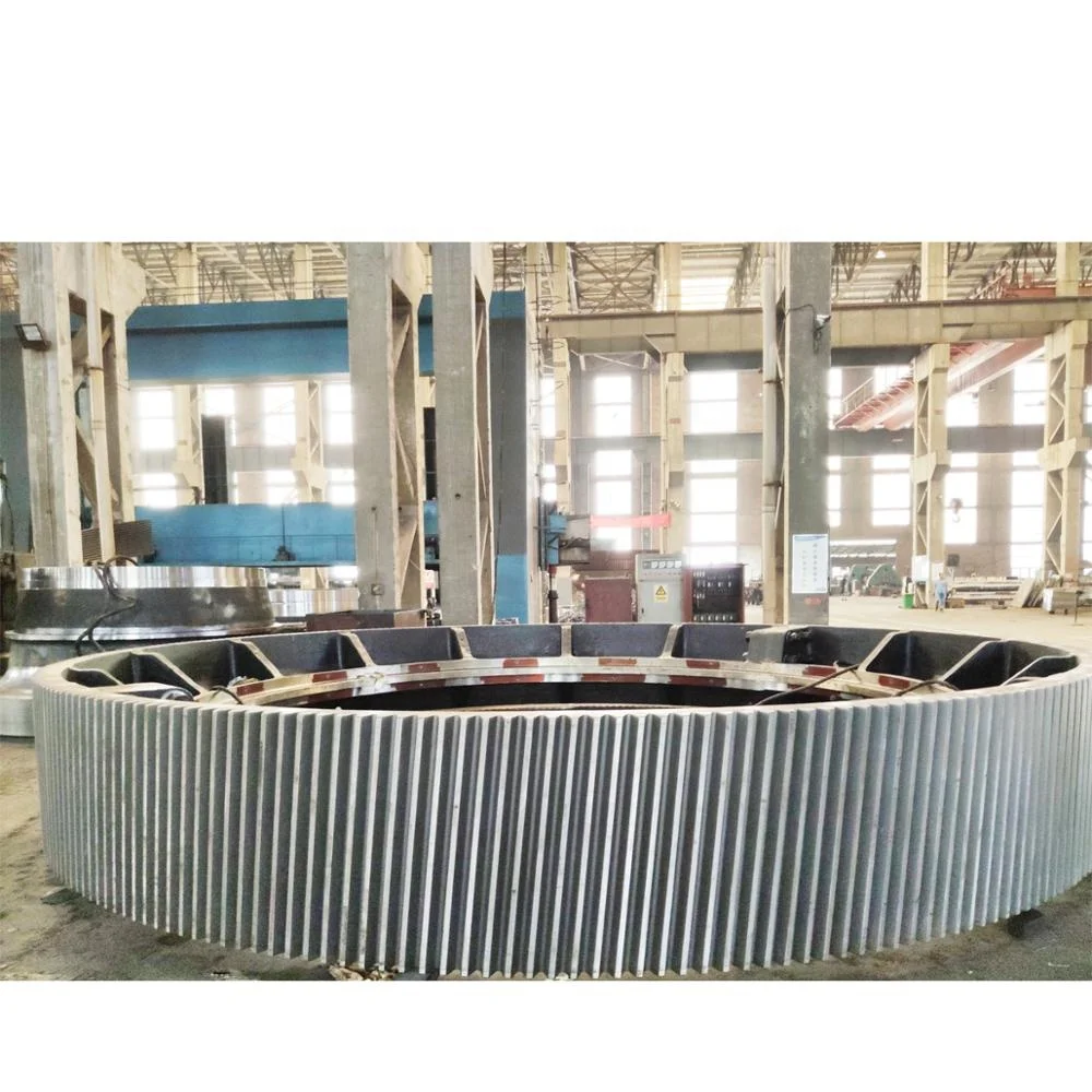 Casting segment customized girth gear/cement mill ring gear/rotary kiln gear wheel