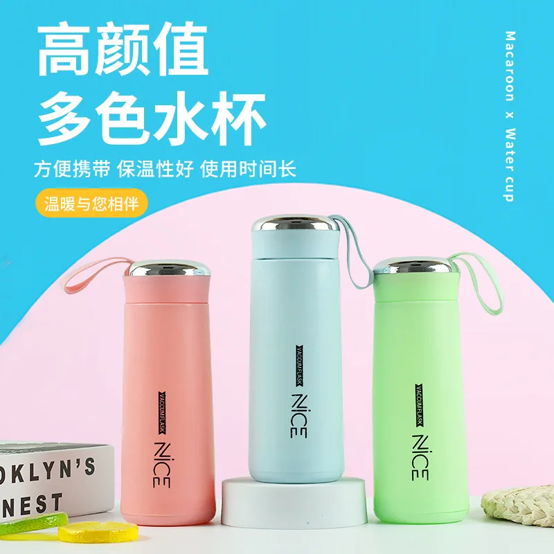 Hot Selling 2024 New Nice Water Cup Bottle Nice Plastic Glass Cup Cute Student Tumbler Promotion Gift Cup Printed Logo Bottle