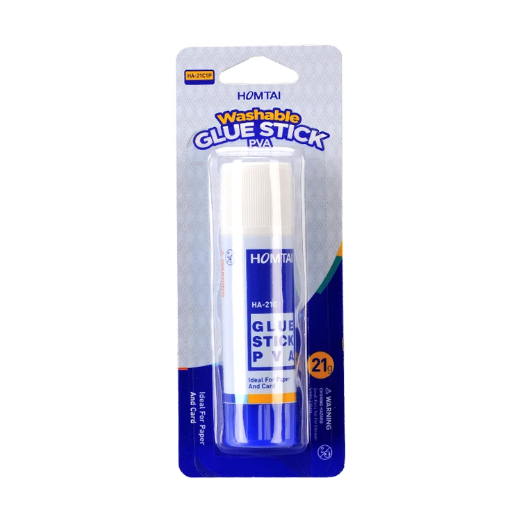 Factory supply discount price white glue stick blister card packaging glue stick