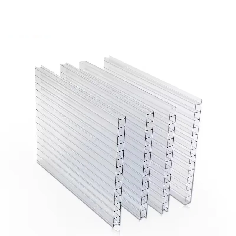 3mm 6mm 8mm 100% Virgin Polycarbonate Clear Polycarbonate Twin Walls Hollow Sheet 5 wall - clear 25mm - polycarbonate sheets