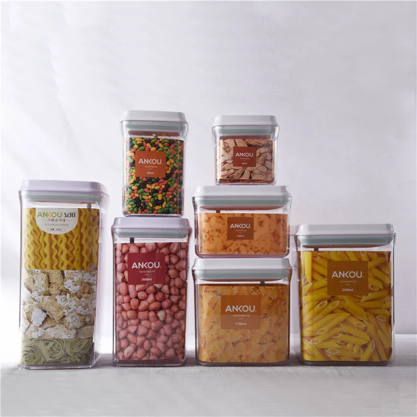 BPA Free Light weight POP UP design kitchen storage tin for home organizer