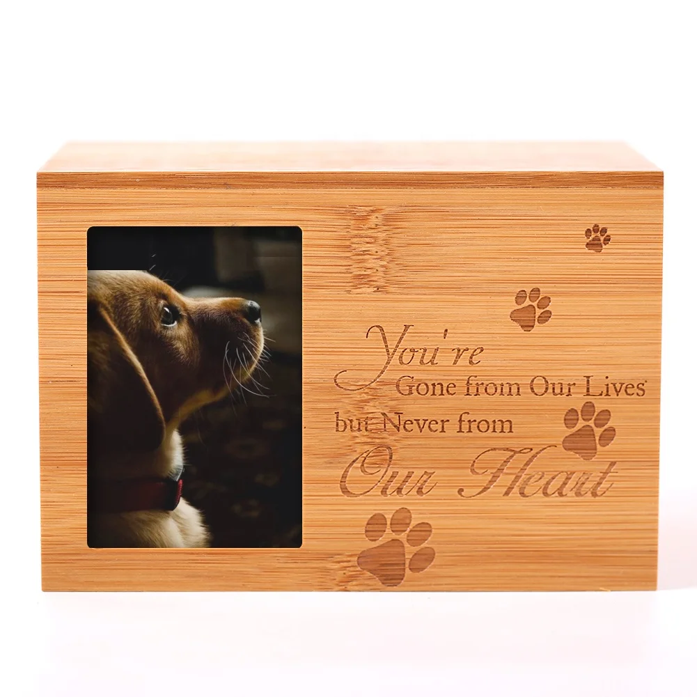 
Cremation Pet Urns For Dog Ashes Pet Memorial Keepsake Box Pet Cremation Burly Carved Wood Keepsake 