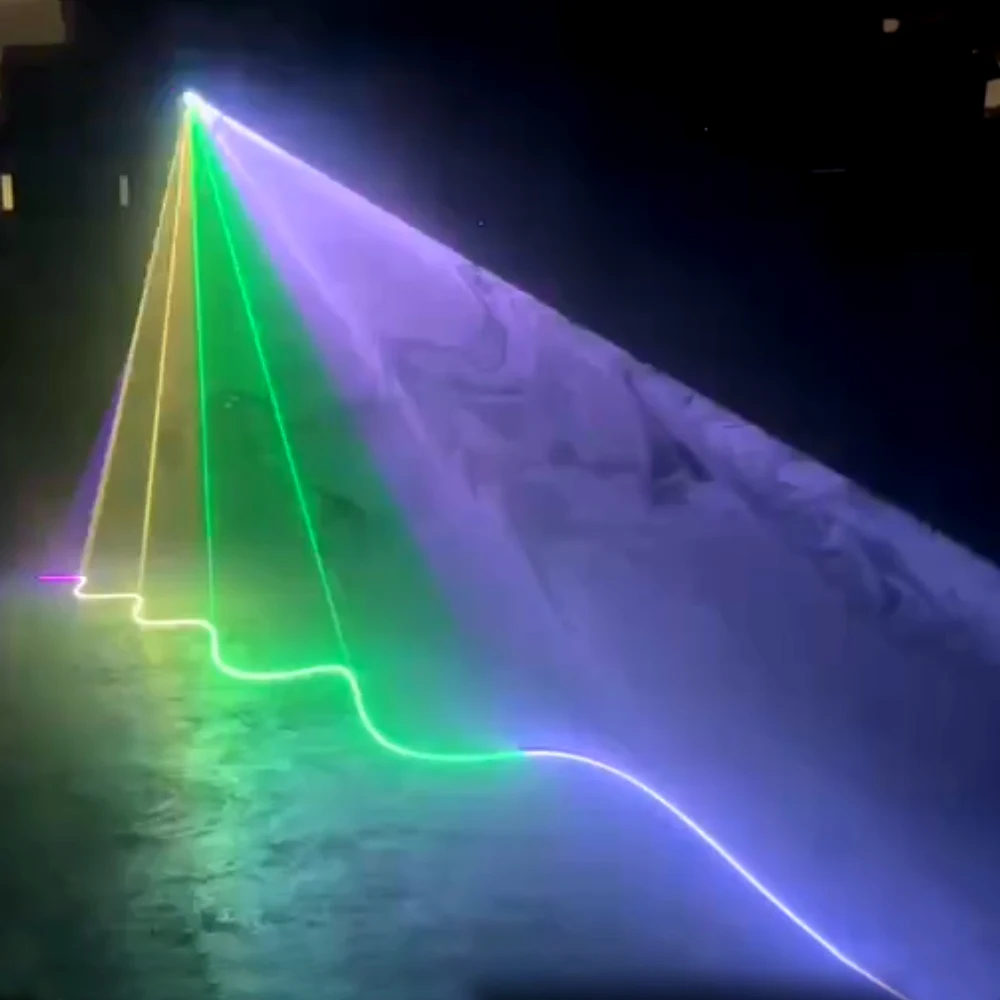 DJ лазерный свет для вечеринки RGB лазерное сценическое освещение DMX512 музыкальный голосовой проекционный диско