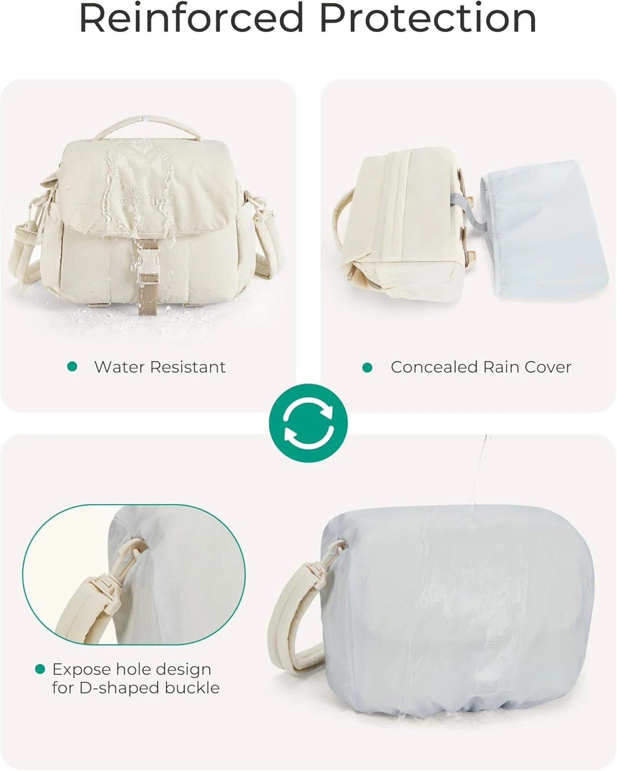 Custom Accessories Ultra-Light DSLR Camera Case Crossbody Camcorder Bags with Rain Cover Nylon Small Camera Bag