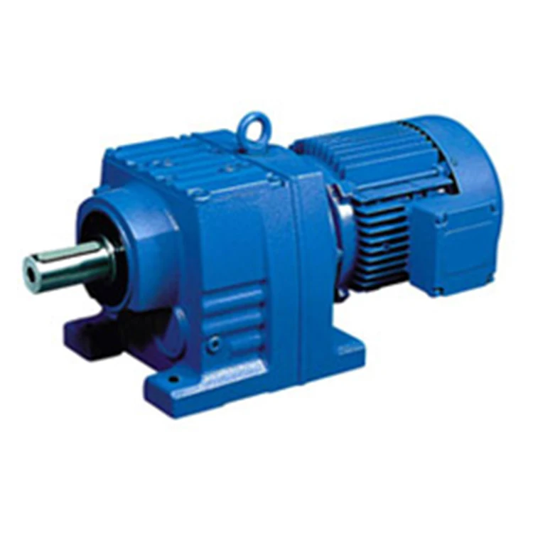 
High Torque R Series Helical Coaxial Reducer Gearbox Decelerating Motor 