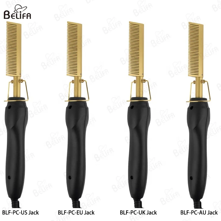 Professional Supplier hair straightener brush Hot Combs Iron 500 Degrees Electric Hot Comb Custom Logo