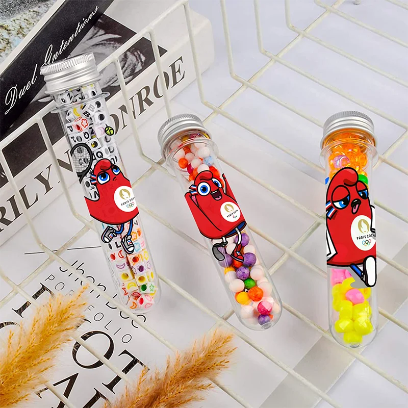 The Phryges plastic  test tubes   40ml round bottom test tube food grade    plastic tube for bath salt packing