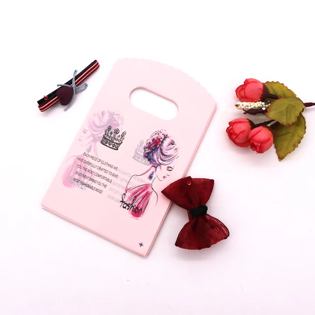 100pcs*bag Clothing store Plastic bags Handbags Shopping  Gift packaging Cosmetics thickened four-finger bags