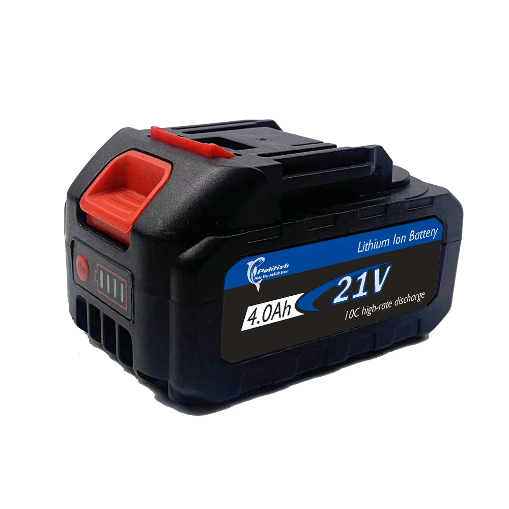 Makita Lithium-ion Packs Lithium Battery High-rate Discharge 21V 4.0ah 18650 CE Li-ion Battery Avoid High Heat Exposure 1 Years