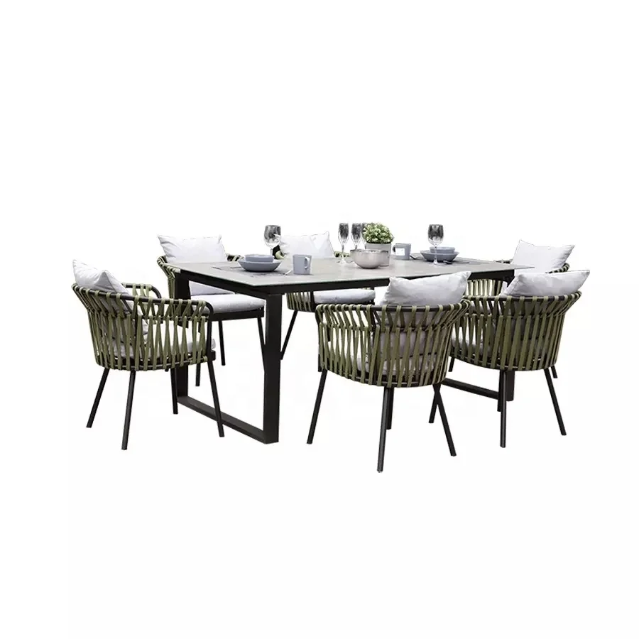 Outdoor Furniture Garden Rattan Dining Set With Rattan Chair