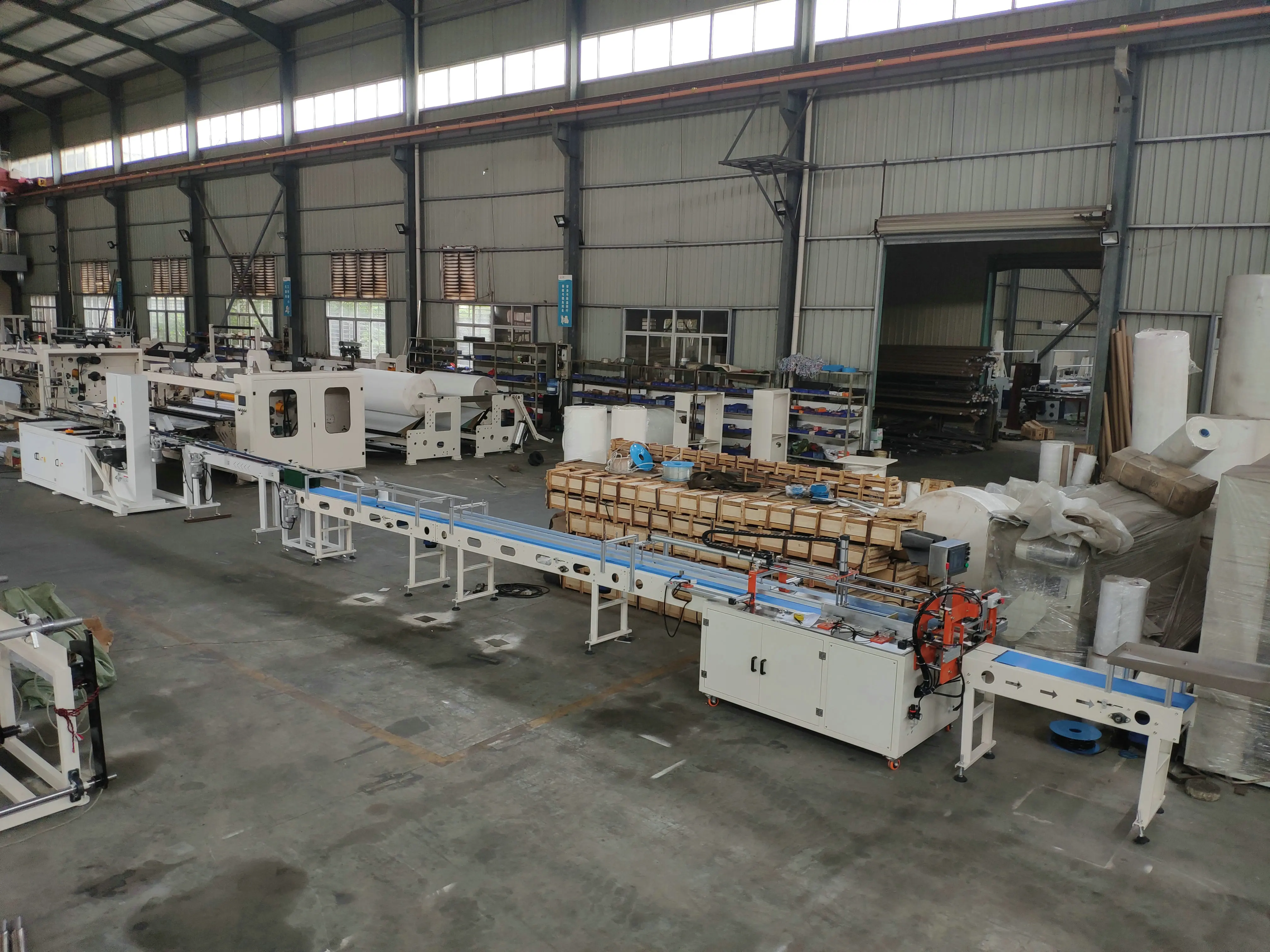 Semi auto good quality full automatic toilet tissue paper embossing machine production line