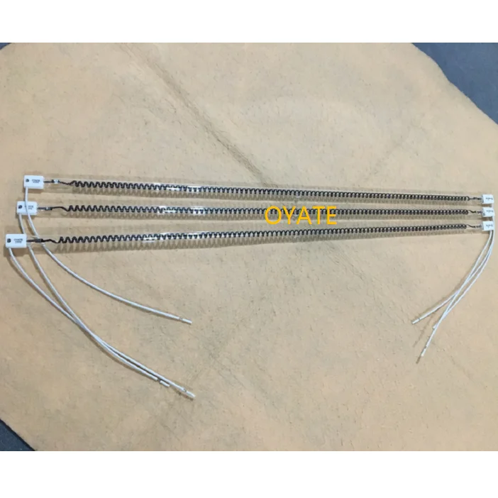 2000w  quart glass tube  carbon fiber heating lamp medium wave infrared heater element for heating