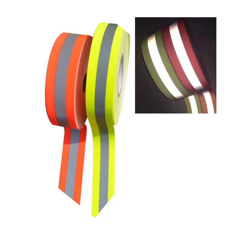 Hi Vis Reflective 2 Inches Fire Resistant Flame Retardant Cotton Material Reflecting Strip Tape for Firefighter Fireman Clothing