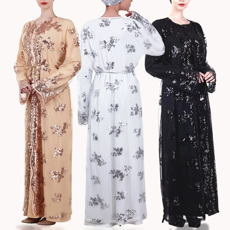 Good quality design exquisite embroidery women prayer rayon cotton abaya muslim clothing